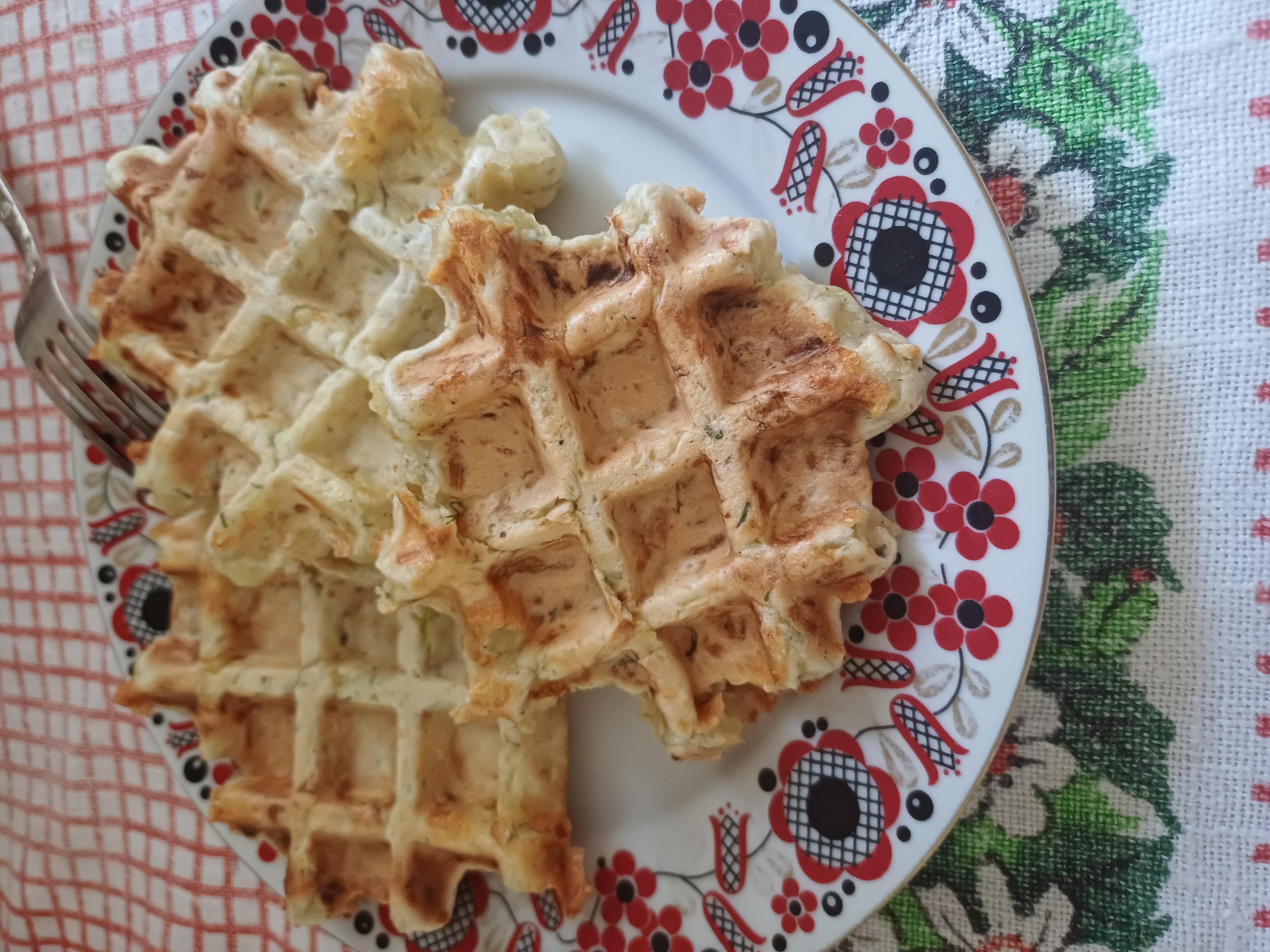 Кабачкові вафлі