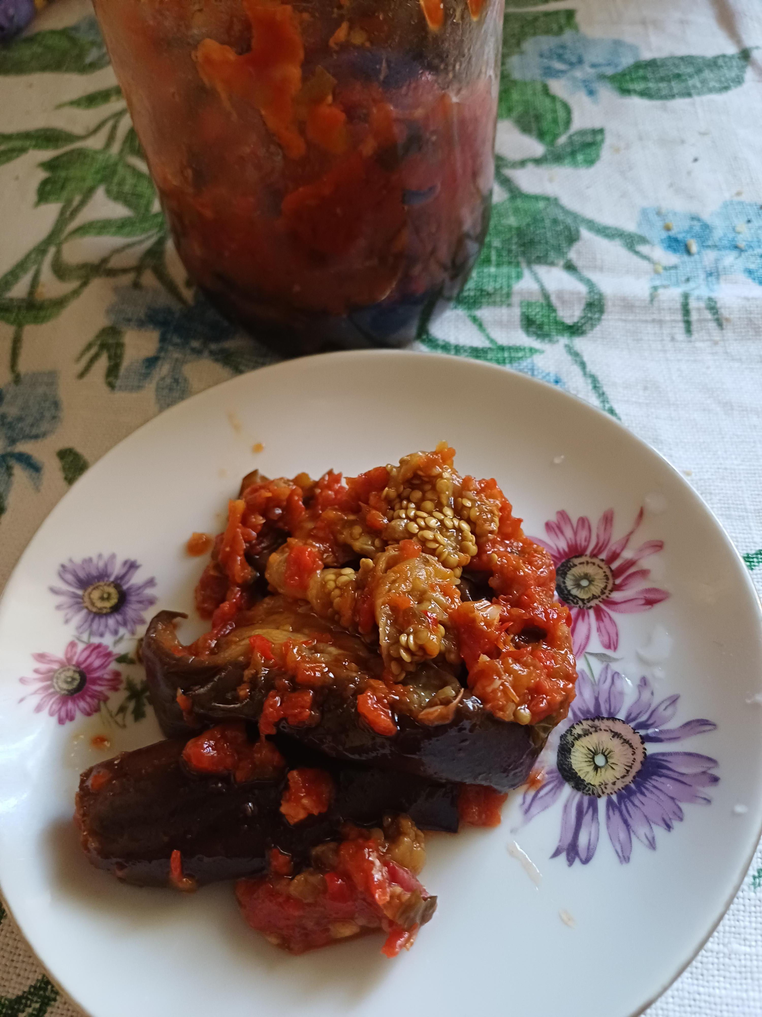 Консервовані баклажани "Вогник"