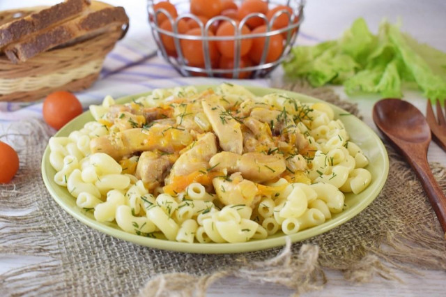 підлива з курки до макаронів