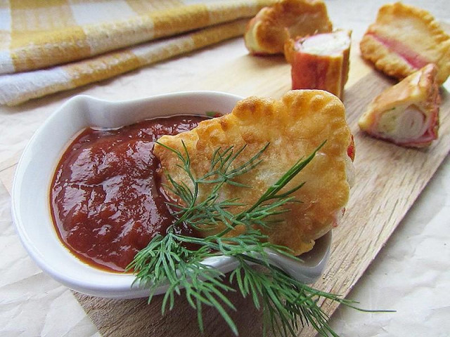 крабові палички в клярі з часником