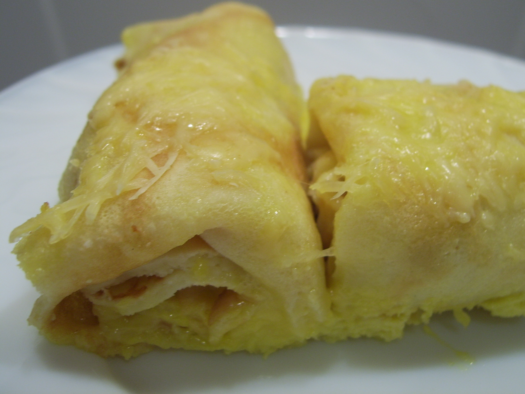 млинці запечені з ковбаскою