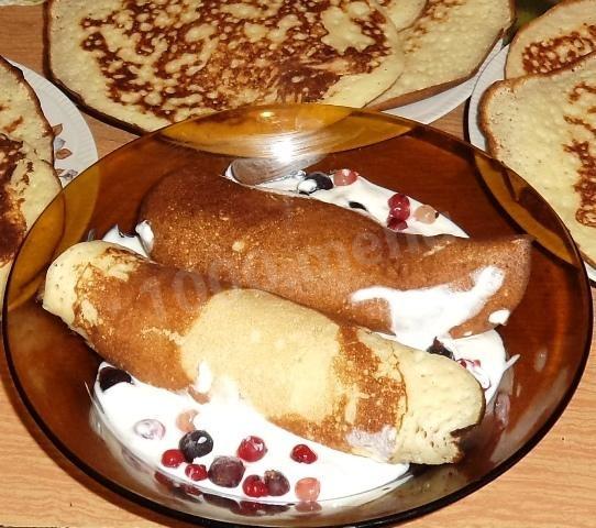 млинці на манці на дріжджах манні