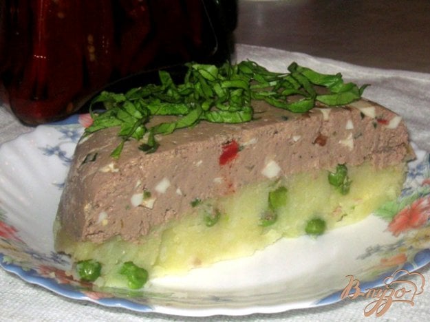 запіканка з печінки з картопляним пюре. як приготувати з фото