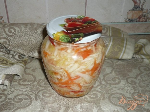 маринований капустяний салат довгого зберігання. як приготувати з фото
