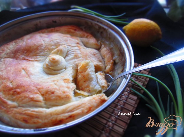 пиріг з куркою і грибами. як приготувати з фото