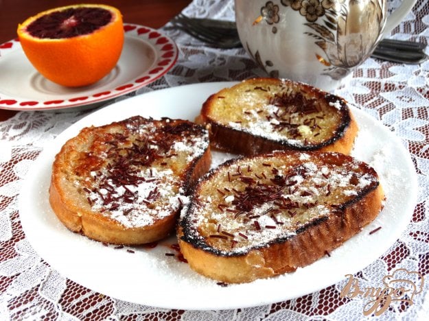 апельсинові грінки з шоколадом. як приготувати з фото