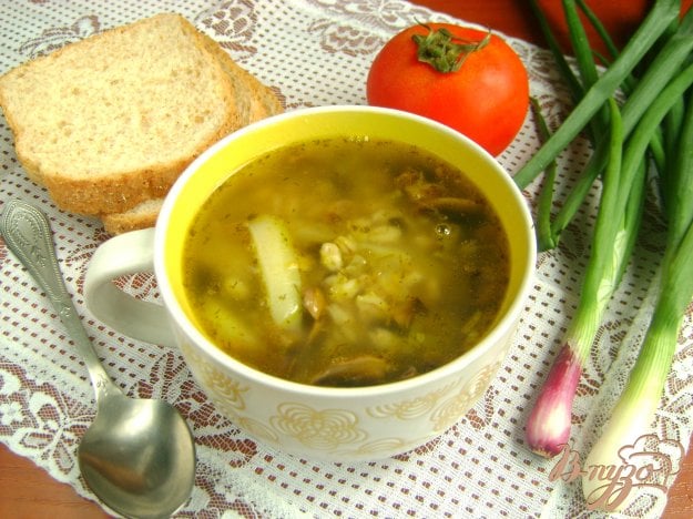 розсольник з печерицями і перловкою. як приготувати з фото