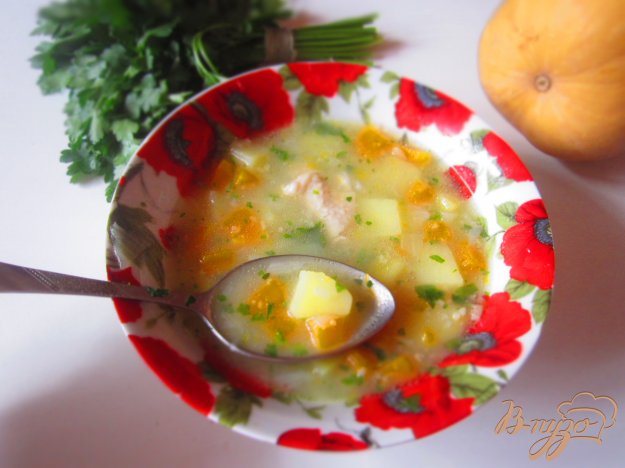 курячий суп з гарбузом. як приготувати з фото