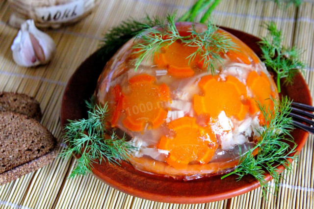 заливне з курки з желатином