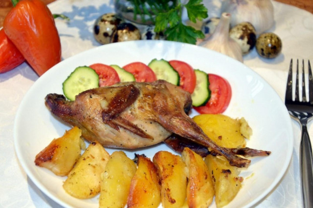 Перепела (перепілки) запечені в духовці