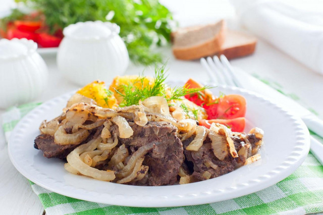 яловича печінка в духовці