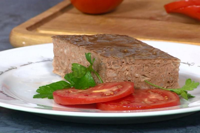 запіканка з печінки з рисом в духовці
