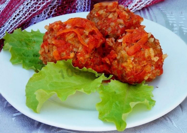 ледачий перець з рисом і фаршем