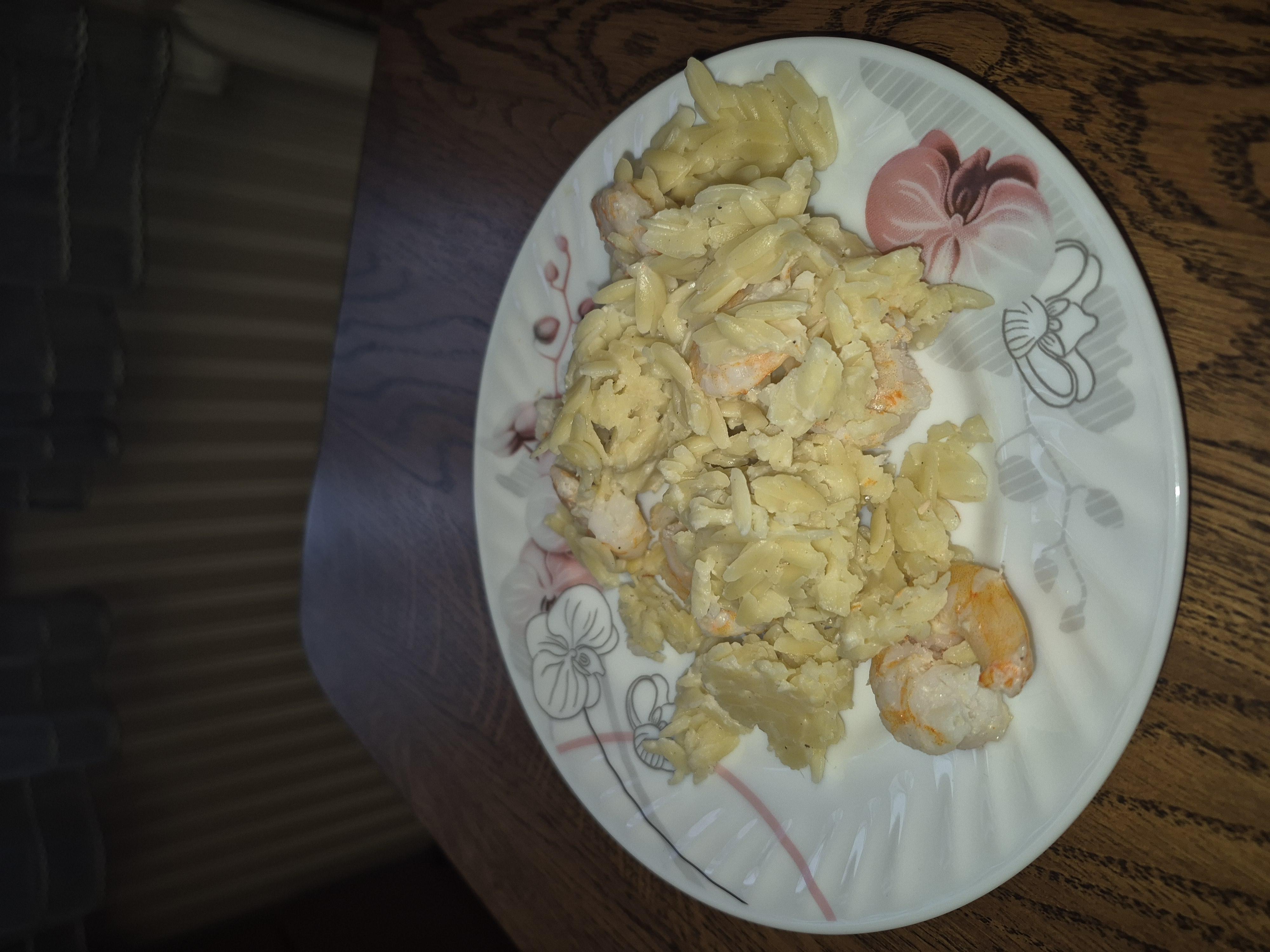 Орзо з креветками