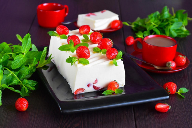 молочний десерт з желатином