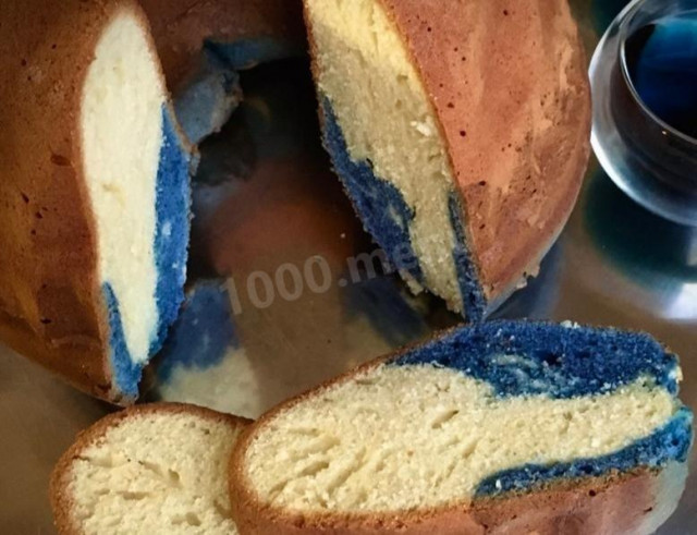 мармуровий кекс Блюз з синім чаєм