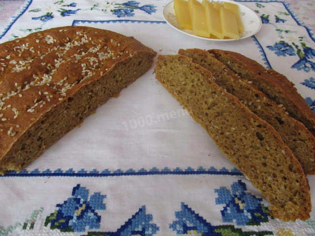 Хліб житній гарбузовий з висівками
