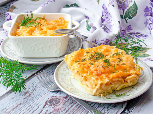 макарони в духовці з сиром і яйцем