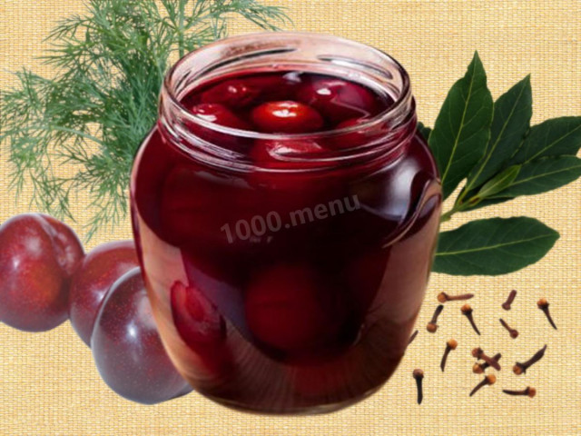 мариновані сливи на зиму як оливки