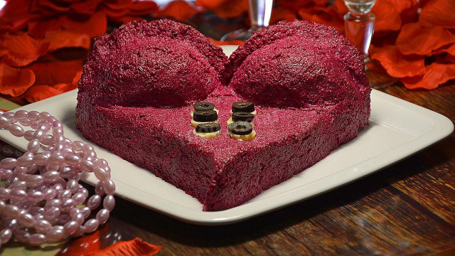листковий салат коханка до Дня закоханих