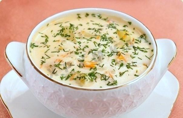 сирний курячий суп з рисом