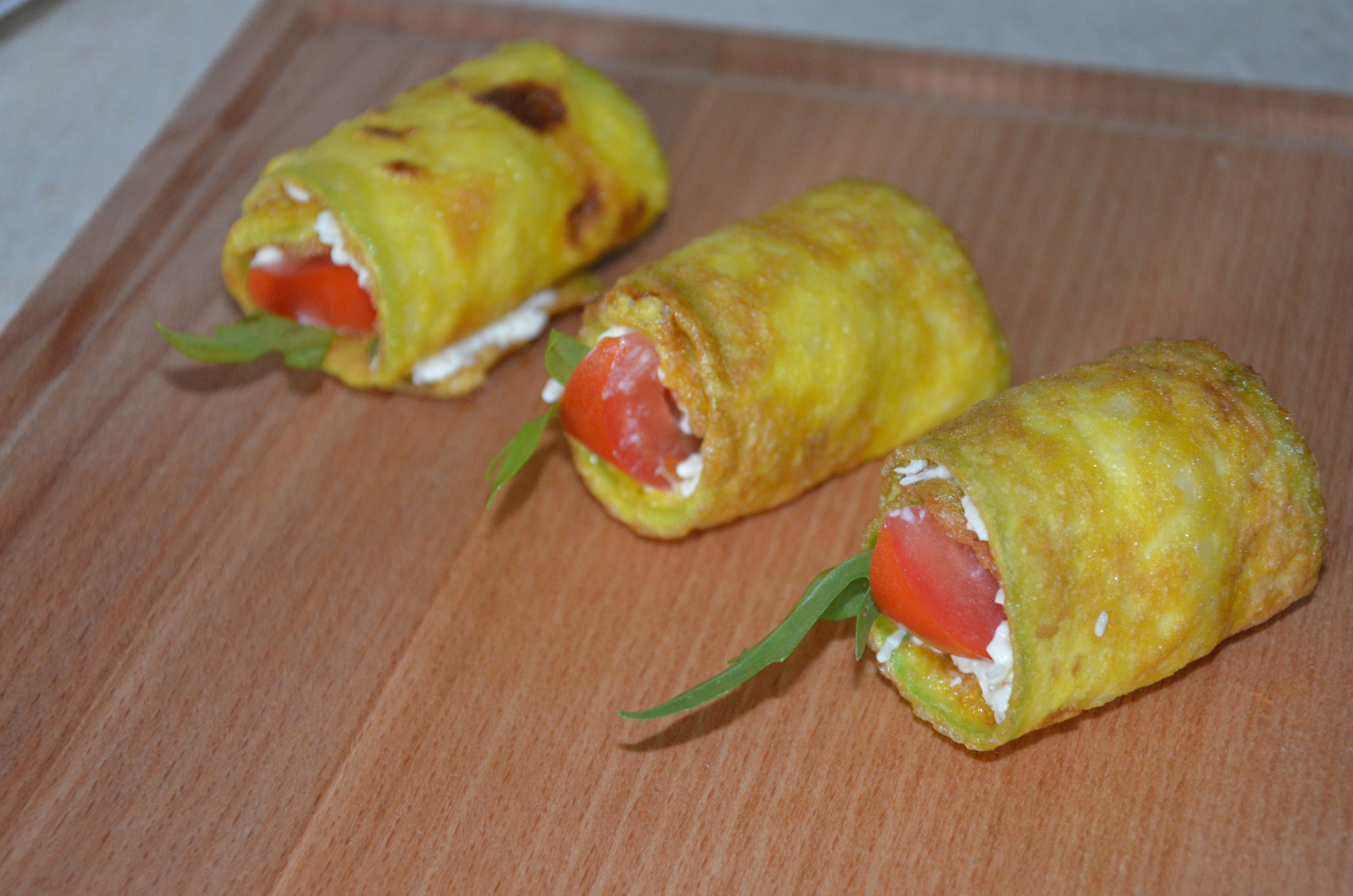 Кабачкові рулетики