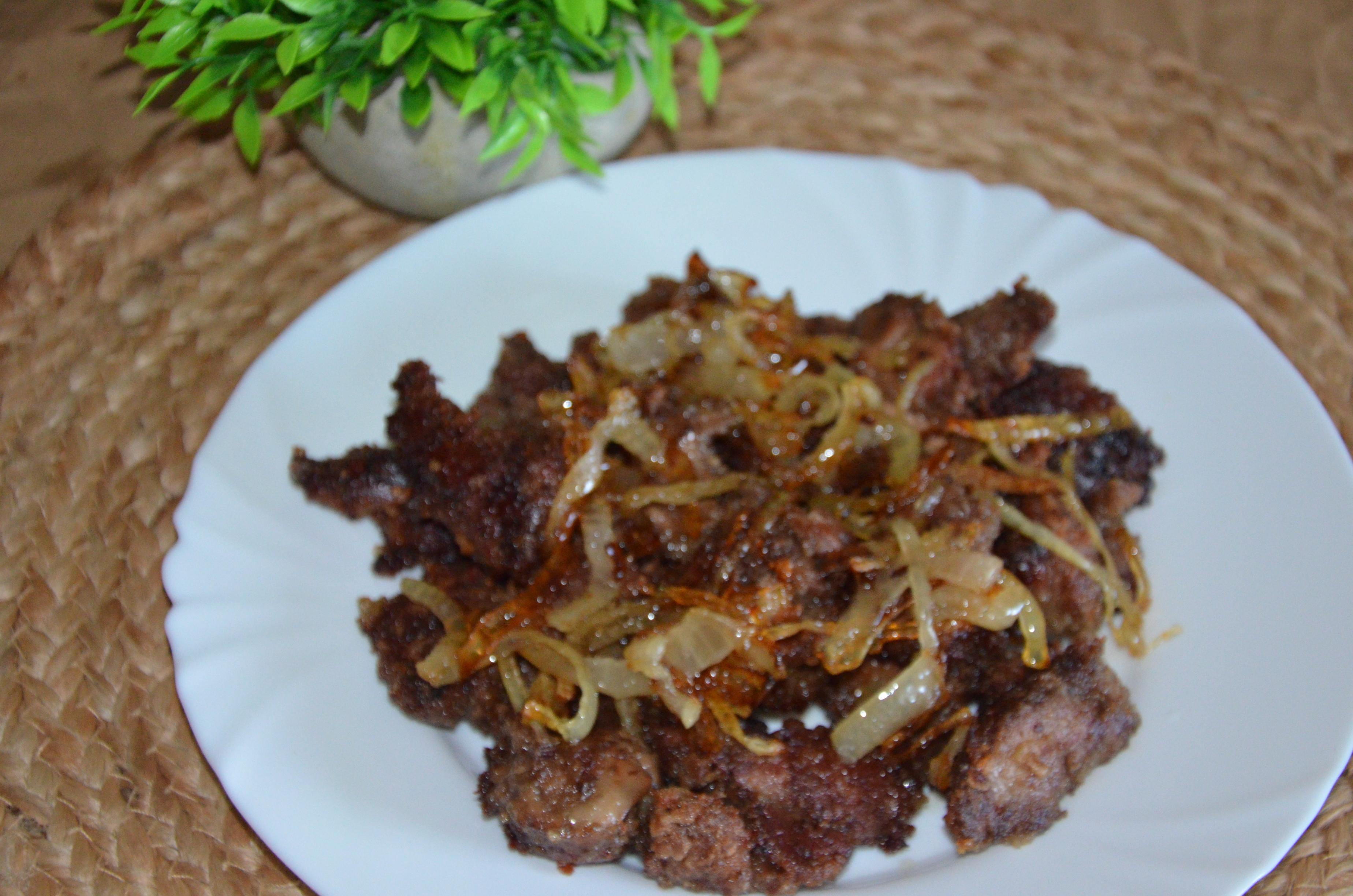 Смажена куряча печінка