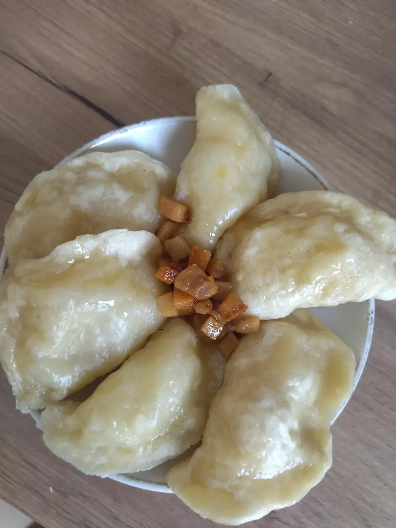 Вареники з картоплею на пару