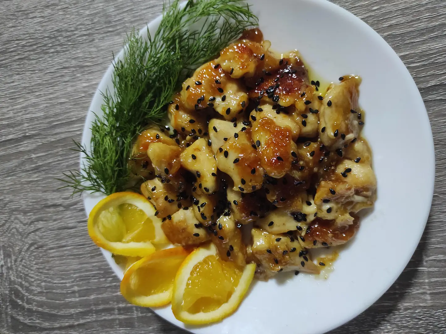 Куряче філе у апельсиновому соусі
