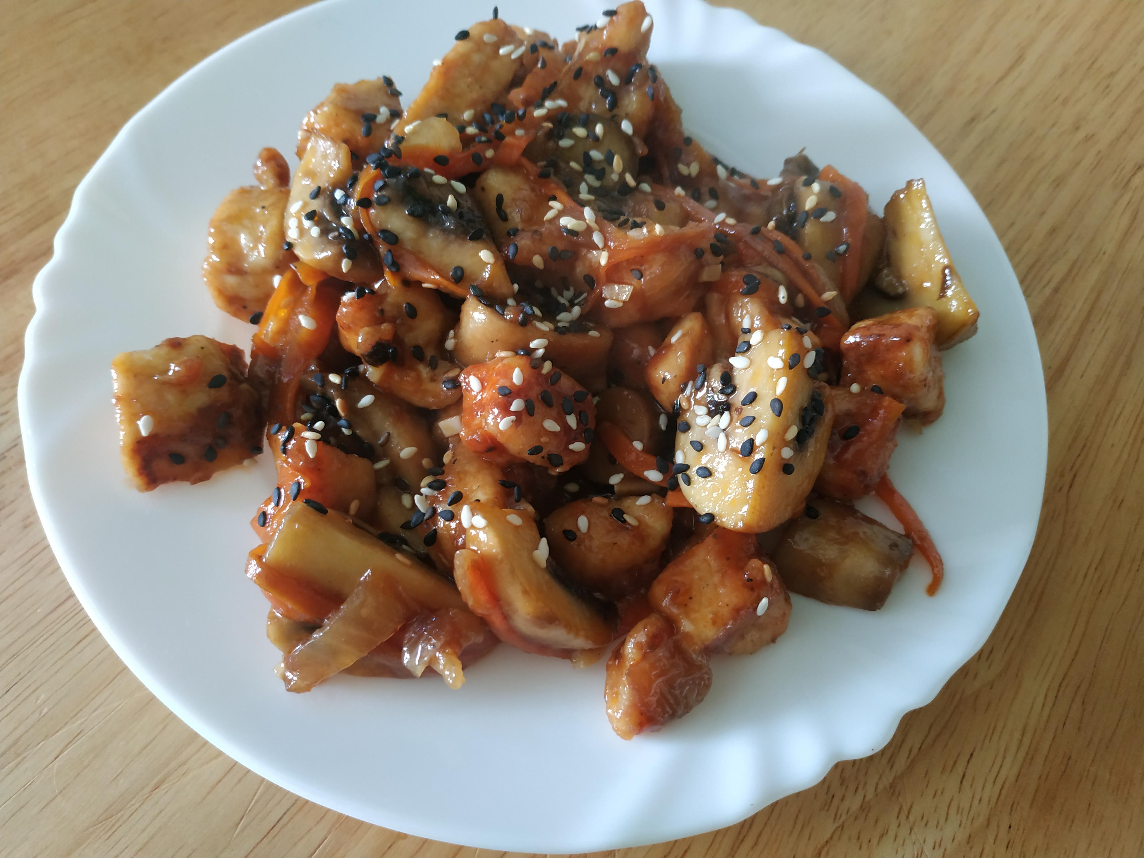 Курка в азійському стилі