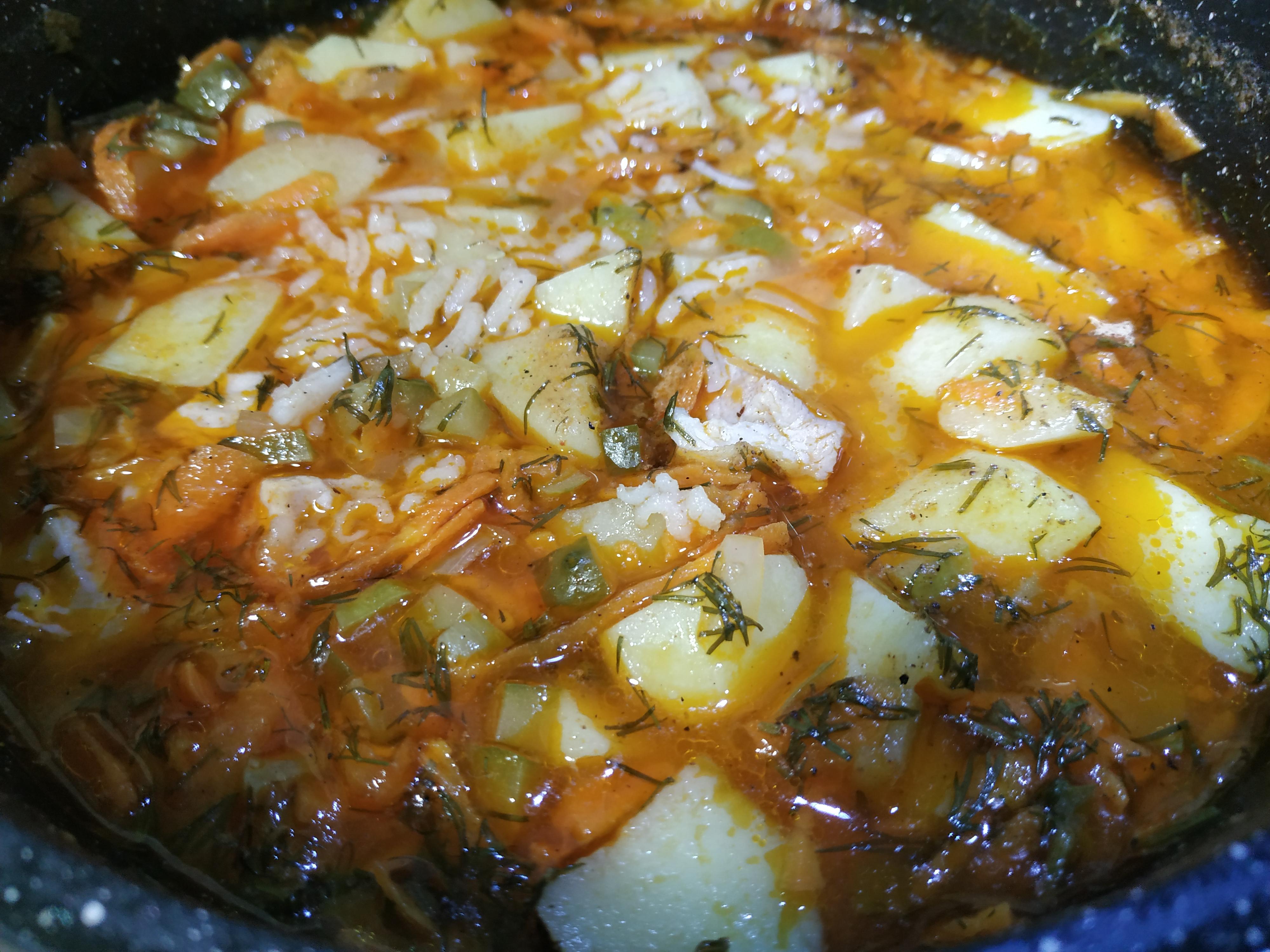 Розсольник з рисом