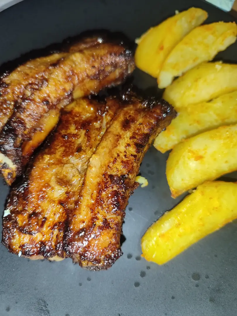 Запечені ребра в аерогрилі