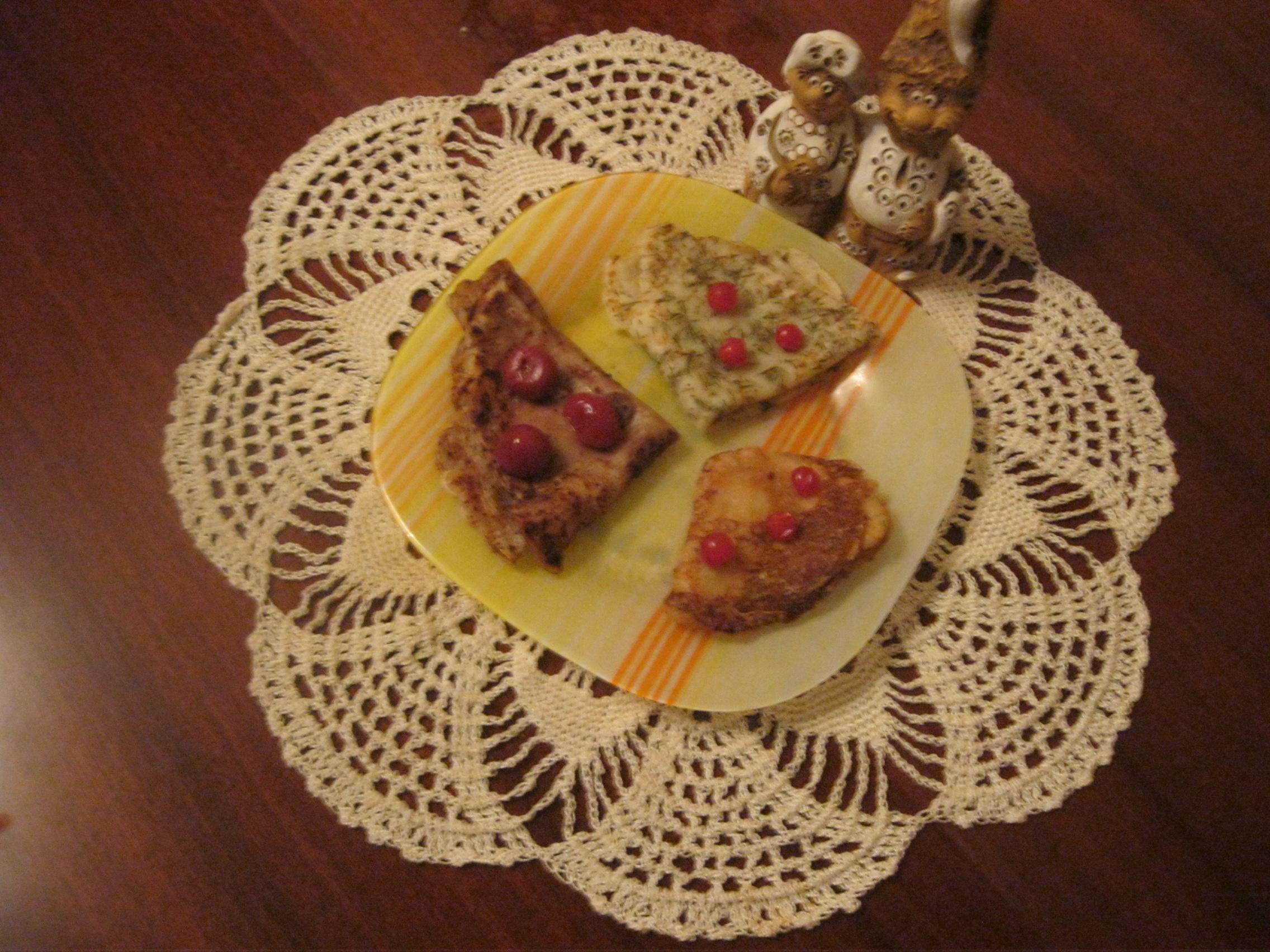 млинці різнокольорові