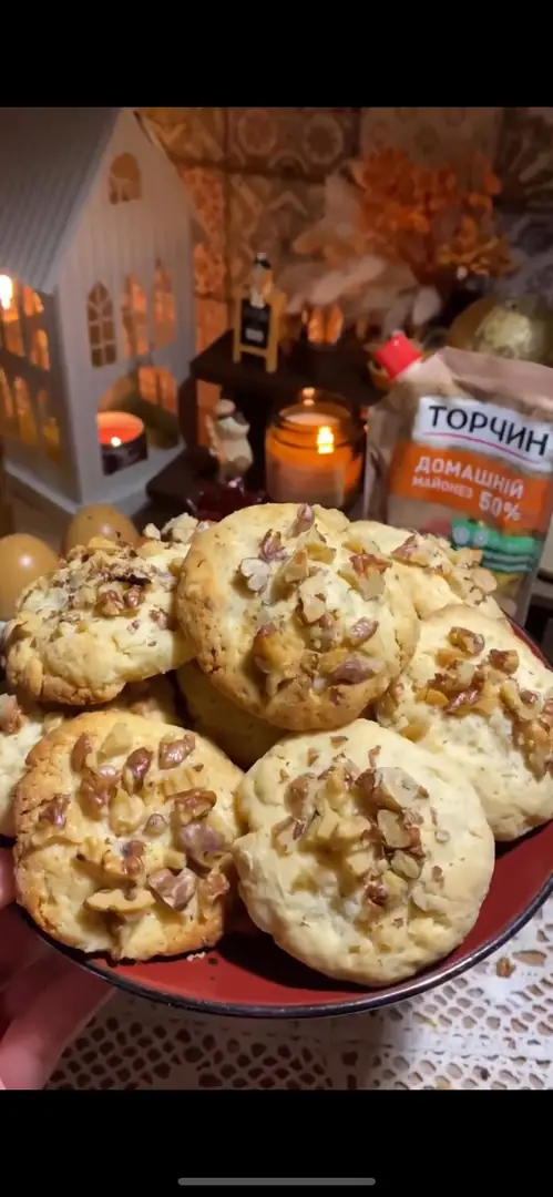 Горіхове печиво на майонезі😋