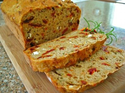 sundried tomato and rosemary quick bread