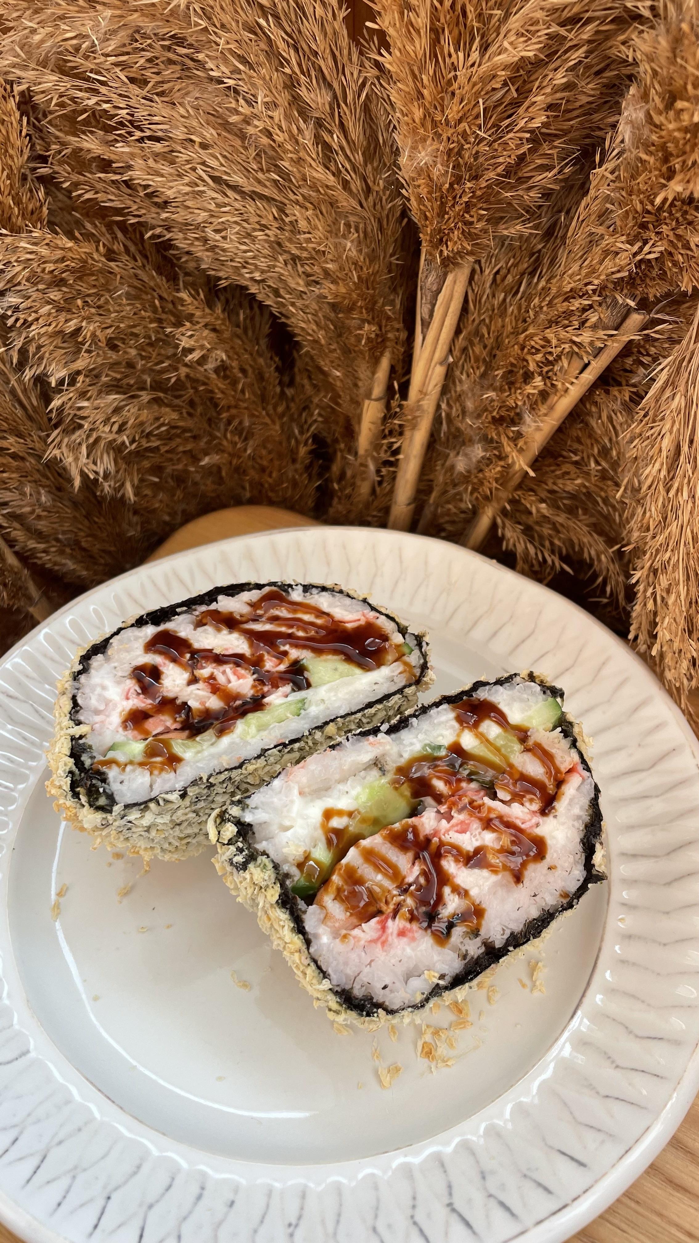 Суші бургер з  креветками