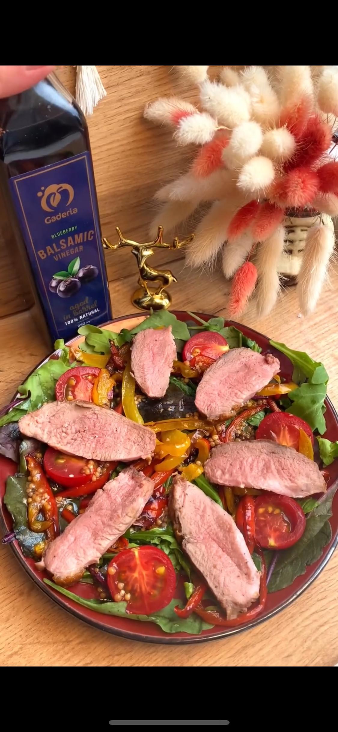 Теплий салат з качиним філе🤤