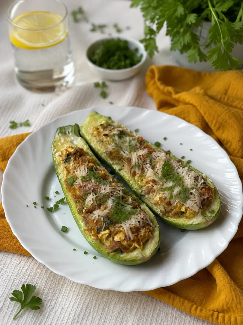 Кабачки з тунцем