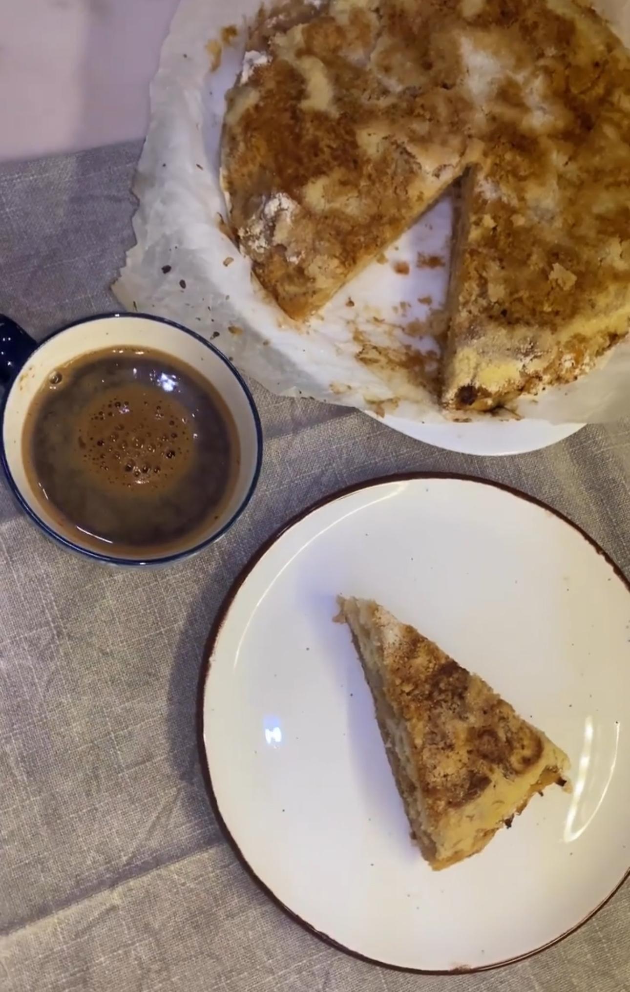 🥧Насипний пиріг з яблуками