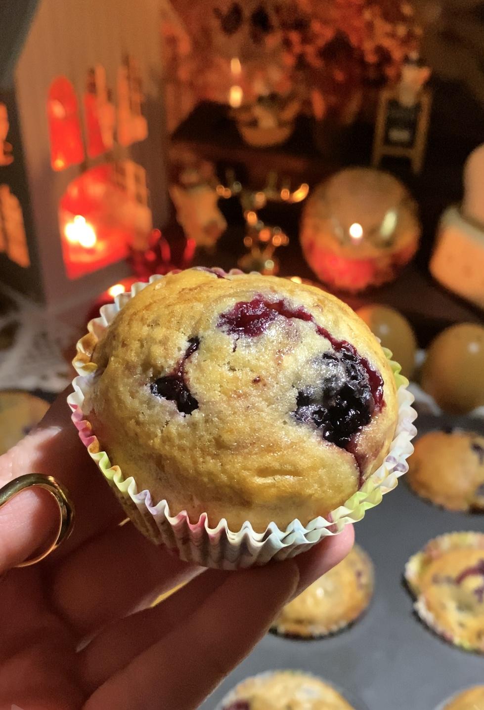 Мафіни з ожиною🤤🫐