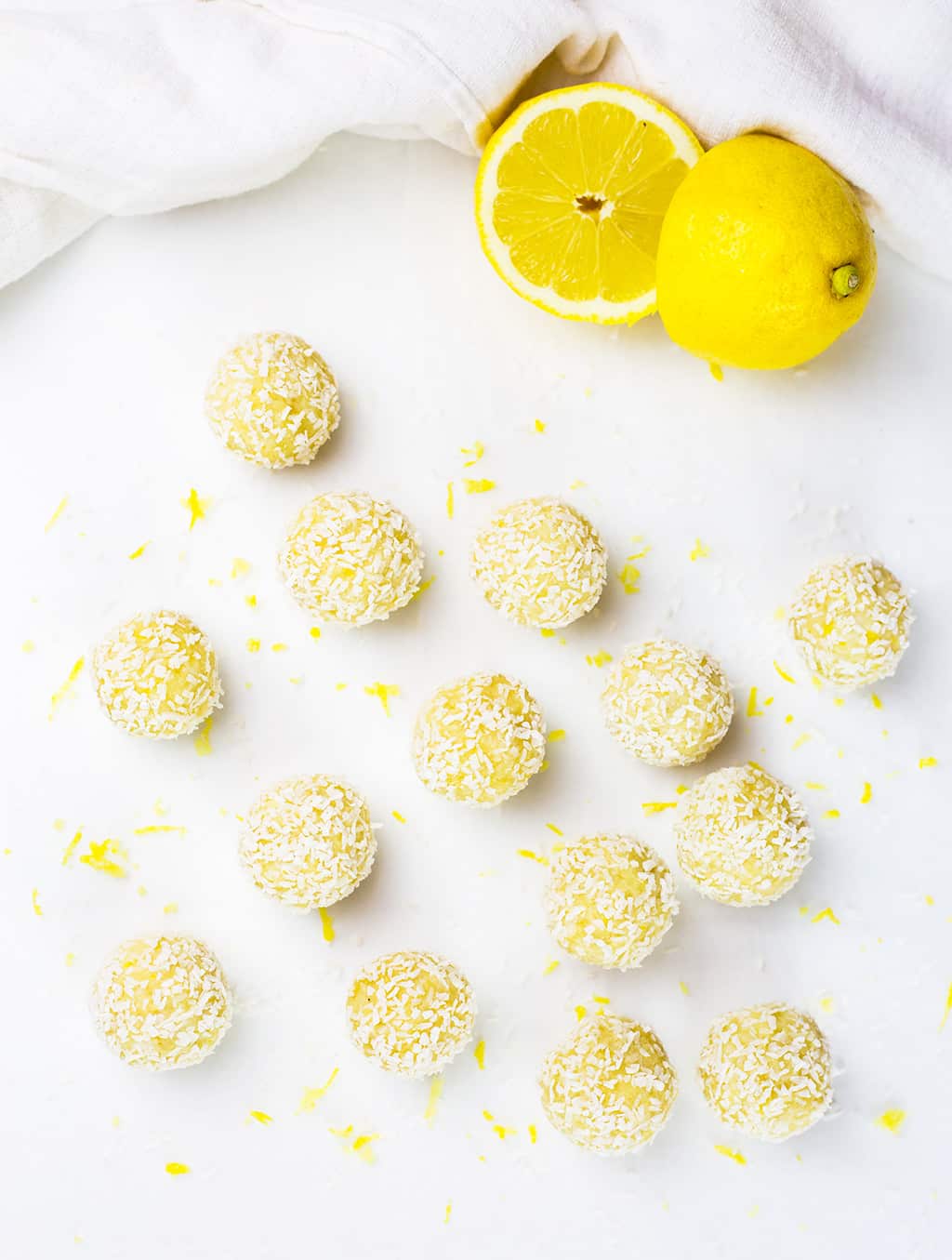 creamy lemon coconut bliss balls (paleo)