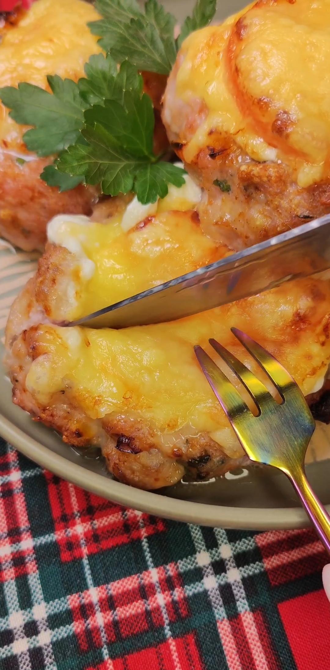 М’ясні кошики «Три Сири & Томат» в аерогрилі 🥩🍅🧀