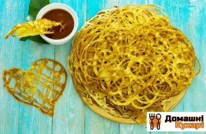 Млинці на молоці мереживні