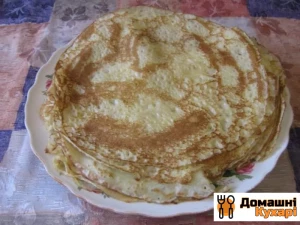Млинці на молоці з окропом
