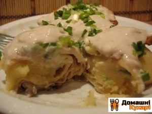 Млинці з картоплею і цибулею