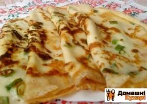 Млинці з зеленою цибулею