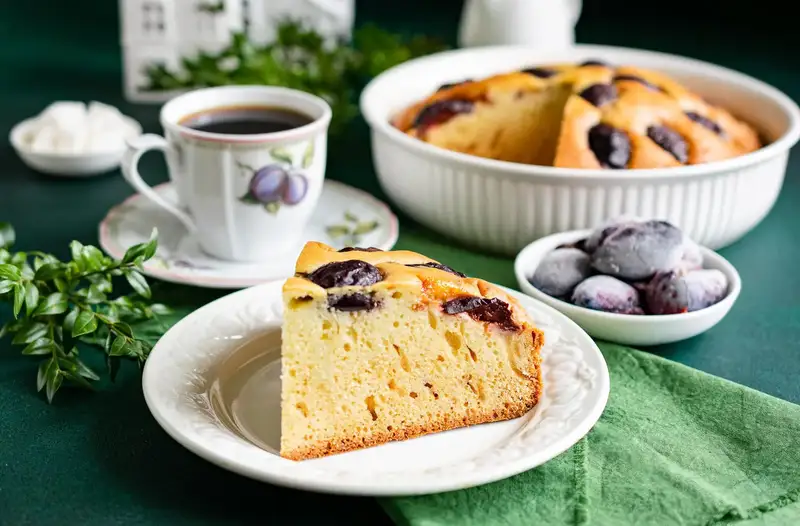 Ciasto ze śliwkami na śmietanie