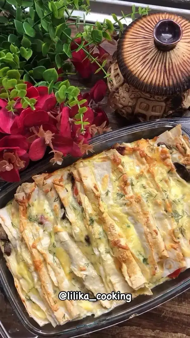 Заливний пиріг в лаваші😋