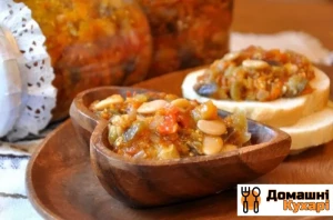 Квасоля по-монастирськи з овочами на зиму