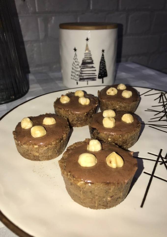 Фундучні тарталетки з шоколадним ганашем🍫